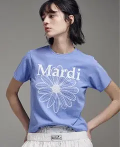 Mardi Mercredi スリム半袖Tシャツ