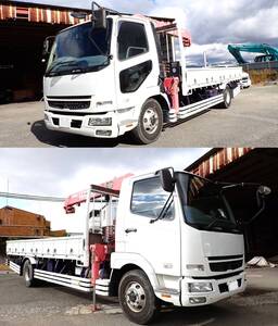 H19 PDG-FK71D 三菱 FUSO ファイター Fighter 4M50 6速MT 4t 中型 トラック UNIC 3段 ラジコン バックカメラ,荷台カメラ / 89619km