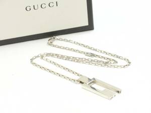 グッチ　ネックレス　Gロゴモチーフ　silver925　GUCCI　18685425