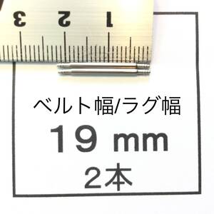 腕時計 ばね棒 バネ棒 2本 19mm用 130円 送料85円 即決 即発送 画像3枚 y