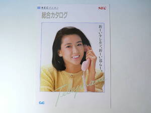 紺野美沙子　NEC テレホン　総合カタログ