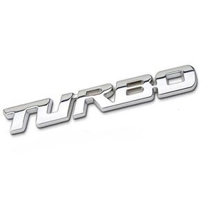 ♪ 【送料無料】TURBO ターボ メッキ エンブレム 小 ♪