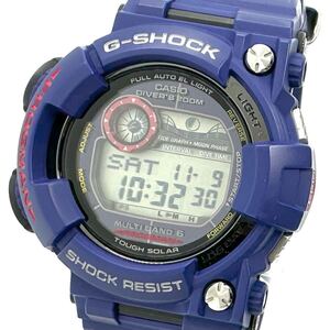 y703 稼働品 カシオ CASIO G-SHOCK GWF-1000NV-2JF フロッグマン MEN IN NAVY メンズ 腕時計 タフソーラー 箱 保証書 美品