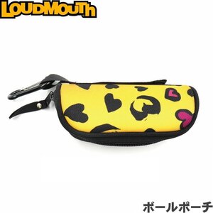 ★LOUDMOUTH ラウドマウス LM-BC0005 ボールポーチ CheetahHearts（381）ボール3個収納 ボールケース★送料無料★