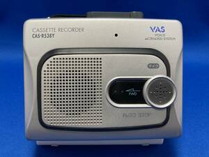 【動作品】 カセットレコーダー CAS-R538Y VOICE ACTIVATED SYSTEM オーム電機 CASETTE RECORDER プレイヤー