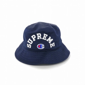 未使用品 シュプリーム SUPREME チャンピオン 24SS Mesh Crusher Hat メッシュハット バケットハット 帽子 XL ネイビー 紺 メンズ