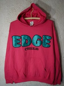 to4015　GILDAN　ギルダン　ホンジュラス製　プルオーバー　スウェット　パーカー　裏起毛　EDGE CHEER　人気　US古着