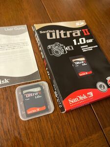 サンディスク SanDisk Ultra II 1.0GB SDカード フォーマット済み 美品 正規品 付属品あり 当時物 メモリーカード デジカメ