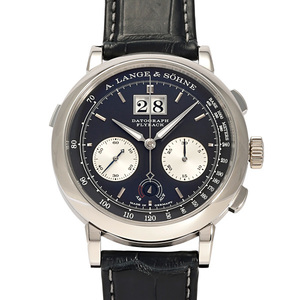 ランゲゾーネ A.LANGE SOHNE ダトグラフ アップダウン 405.035 ブラック文字盤 中古 腕時計 メンズ