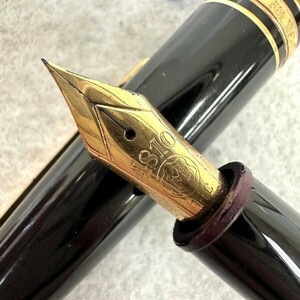 L894-O46-429◎ MONTBLANC モンブラン MEISTERSTUCK マイスターシュテュック 万年筆 NO.146 4810 ペン先 14C 文房具 ケース付 ブラック ①