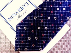 【在庫処分セール】●特売●FK0554●【NINA RICCI】ニナリッチ【花 小花 柄】ネクタイ●