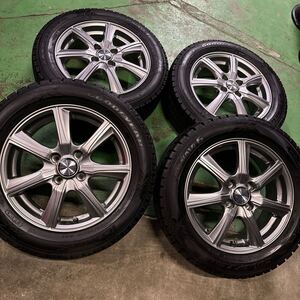 美品!!PRD★5.5J+42 PCD100-4穴★2020年製!!GY ICE NAVI6 185/60R15★ヴィッツ・ヤリス・アクア・フィット・スイフト等!!