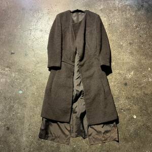 COMME des GARCONS 97AW アルパカ混 変形 レイヤードコート GC-04012 AD1997 90s コムデギャルソン adult PUNK