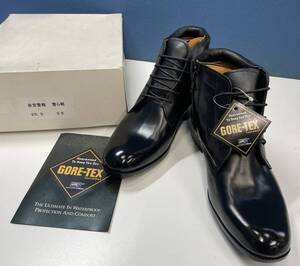 1-223/4-80 未使用 皇宮警察 警ら靴 革靴 警備靴 25.5cm 3E FUJI SHOES フジシューズ GORE-TEX ゴアテックス