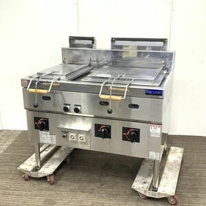 マルゼン ガス餃子焼き器 MGZS-107WBT 中古 4ヶ月保証 2019年製 単相100V 都市ガス 幅1000x奥行730 厨房【無限堂大阪店】