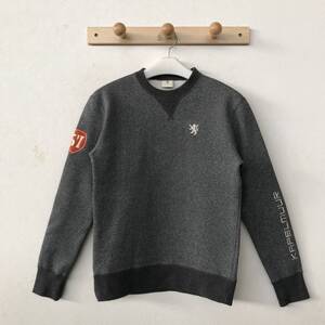 KAPELMUUR カペルミュール メンズ 裏起毛スウェットシャツ ワッペン＆刺繍入り 美品(ほぼ未着用) size S