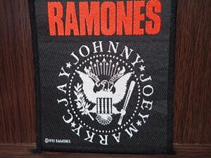 送料無料 コピーライト入 RAMONES ラモーンズ ワッペン パッチ