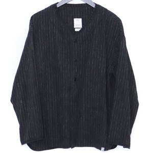 VISVIM DUGOUT L/S SANTOME サイズ3 ブラック 0123105011011 ビズビム ヴィズヴィム ダグアウトサントメ長袖シャツ