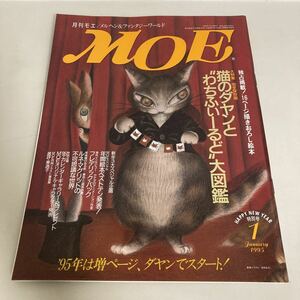 ◇送料無料◇ 月刊 MOE モエ 1995年1月 No.183 大特集 完全保存版 猫のダヤンと”わちふぃーるど”大図鑑 ♪G5