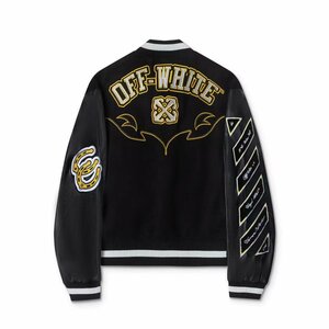 OFF-WHITE オフホワイト BLING HORSESHOE VARSITY BOMBER JACKET ジャケット スタジャン M 中古 TN 1