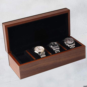 【収納スペースが広め】木製腕時計ケース 高級ウォッチボックス 4本収納 プレゼント ギフト 収納用品 腕時計収納ケース