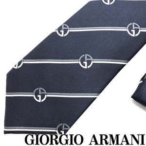 GIORGIO ARMANI ネクタイ ジョルジオアルマーニ ブランド シルク ナイトブルー 【剣先幅:8cm】 360054-917-07436