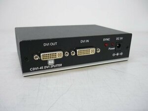 【中古品】★HDCP準拠 DVI 分配器★CDVI-4S★1入力4出力★ACアダプタ欠品★通電確認のみ★a1578