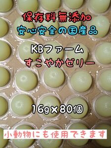 KBファーム すこやかゼリー 国産ゼリー16g 80個 カブトムシ クワガタ 昆虫