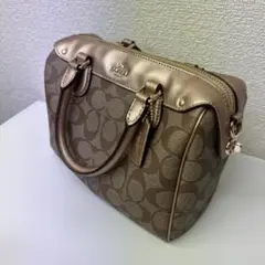 【値下げ】COACH  ショルダーバッグ 2way ピンクゴールド　F36702