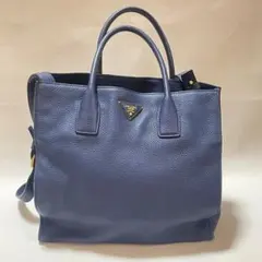 【 PRADA 】 プラダ ヴィッテロダイノ レザー 2WAY ハンド バッグ