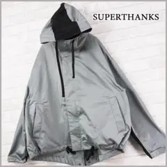 【SUPERTHANKS】テクニカルファブリック/ツートーン切替モッズジャケット