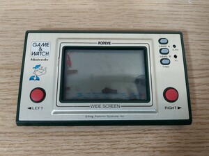 【ジャンク】 任天堂　 GAME&WATCH　 ゲームウォッチ　 ワイドスクリーン　 ポパイ