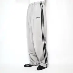 00s adidas アディダス バギー ワイド トラックパンツ 極太