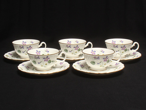 ノリタケ カップ＆ソーサー 5客セット バイオレットドリーム VIOLET DREAM Noritake