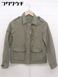 ◇ green label relaxing グリーンレーベル UNITED ARROWS 長袖 ミリタリー ジャケット サイズ38 カーキ レディース