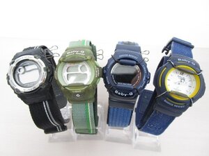 [１円スタート！]☆ジャンク腕時計セットＨ⑦☆CASIO Baby-G 4点セット BGX111/ BG-200/ BG-30 /BG-3003V おまとめ4点セット Ｈ⑦ 313