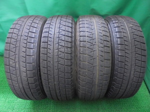 g76◆BRIDGESTONE BLIZZAK REVO GZ スタッドレスタイヤ◆BS ブリヂストン ブリザック 195/65R15 91Q M+S 中古冬タイヤ4本セット