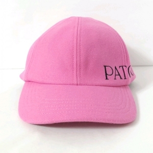パトゥ PATOU キャップ M-L - ウール ピンク 帽子