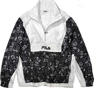 FILA フィラ 軽量アノラックジャケット　総裏メッシュ ウインドブレーカー　LL サイズ　01ホワイト　FM5195