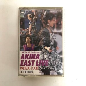 ☆中森明菜 AKINA EAST LIVE INDEX-XXⅡ the 8th Anniversary カセットテープ レア希少 メモパット 冊子付き イーストライブインデックス