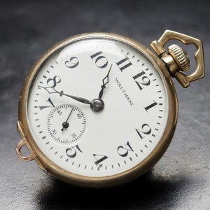 Waltham 金無垢 珍しい腕時計・ネックレス時計・懐中時計の兼用ケース 1918年 大正7年
