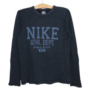 ☆00年代 NIKE ナイキ ATHL DEPT ビンテージ加工 L/S ワッフル サーマル カットソー Tシャツ Mサイズ