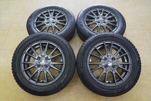 【中古 SET】175/65R15 ブリジストン ブリザック VRX2 22年 ヴェルバ スポルト 15 4H100 5.5J+50 アクア ヴィッツ ポルテ