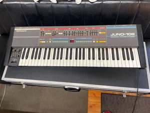 ☆★中古 名機　Roland Juno-106　ハードケース付き　現状　通電音出し確認★☆