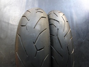 中古前後セット!ピレリ◎ディアブロ ロッソⅡ. 120/70ZR17. 160/60ZR17. TK025:21085