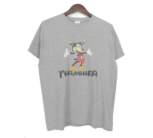 スラッシャー THRASHER ■ 【 MOUSE GOAT TEE 】 マウス ゴート フロント プリント 半袖 Tシャツ　n5931