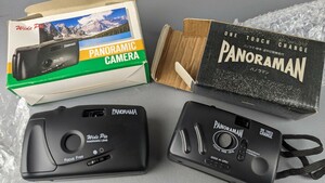 □フィルムカメラ　2個セット　Panorama　パノラマ　コンパクトカメラ　撮影　レトロ　パノラマン □17