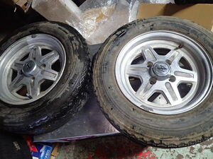 旧車 日産 フェアレディZ S130 14x6J +10 ミシュラン XVS 195/70R14 純正 2本 40300 p8101