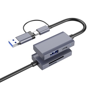 新品　USB3.0＆type-C　 ドッキングステーション　4 in 1　SDカードリーダー　SD/microSD/USB3.0/type-C 