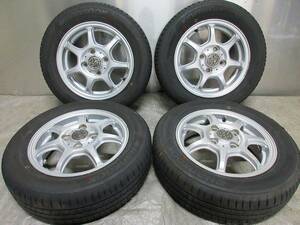 ★9分山★19.20年製★ HANKOOK KINERGY 155/65R13　社外ホイール 13×4J +42 4H-100 4本セット　B655